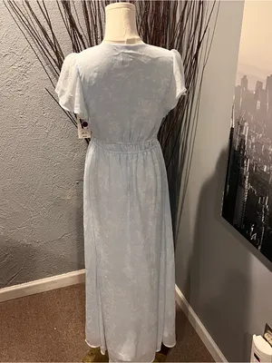 🌸Nwt A New Day Blue Dolman Style Maxi Dress Size X-Small🌸 thumbnail 4