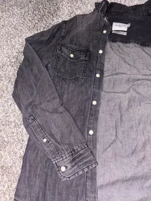 Goodfellow & Co Charcoal Gray Casual Button-Down Shirt thumbnail 4