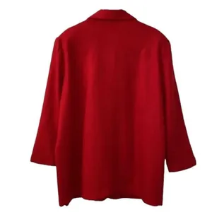 Diana Marco Red Blazer/Jacket Red Size XL thumbnail 2