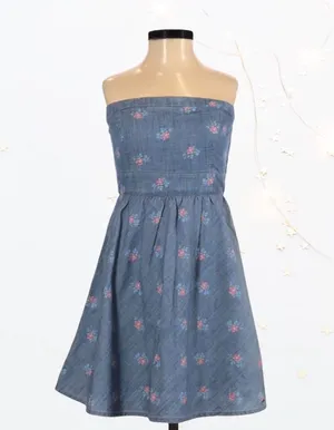Strapless Casual Dress Size S Reg $50 “Excellent”. thumbnail 1