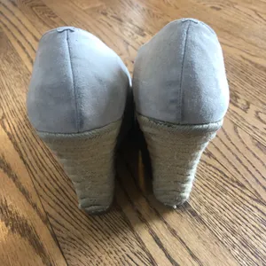 Colin Stuart Wedges Peep Toe Espadrille Cream  thumbnail 3