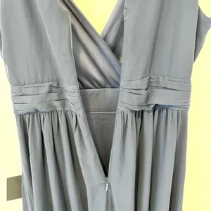 Lulus Thoughts of Hue Surplice Sleeveless Navy Blue Maxi Dress Bridesmaid Formal thumbnail 9