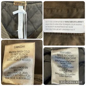 NWT‎ Young Fabulous Broke YFB Womens L Jacket Reversible Bomber Crop Army Green thumbnail 6