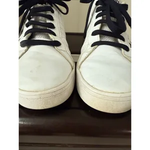 Adidas Neo Pace White Black 3 Stripe Leather Sneakers 9 thumbnail 3