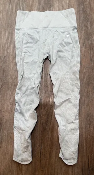 Gymshark Adapt Seamless Leggings Light Grey Seamless Workout Athleisure‎ thumbnail 1