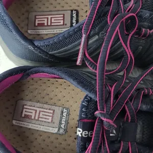 Reebok Ariat Astroride steel toe lace up blue pink work tennis shoes sz 7 thumbnail 7