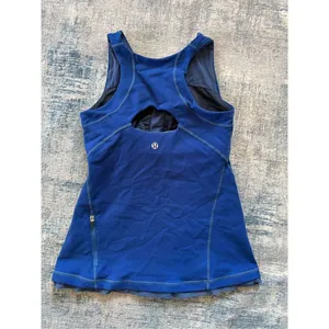 Lululemon Royal Blue Fitness Athletic Tank Top Size 4 thumbnail 6