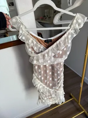 Majorelle lace mini dress thumbnail 2