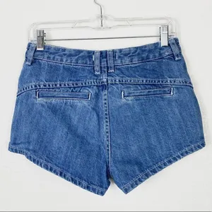 Free People Sweet Surrender High Rise Lace Pocket Denim Shorts thumbnail 3
