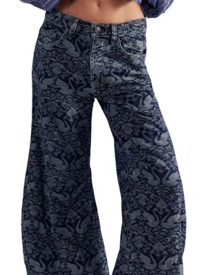 We The Free Free People Eden Slouch Swan Song Jeans Size 31 (Sold Out Colorway) thumbnail 1