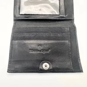 Etienne Aigner Silver Horseshoe A Tri Fold Slant Flap Accordion Wallet Vintage thumbnail 9