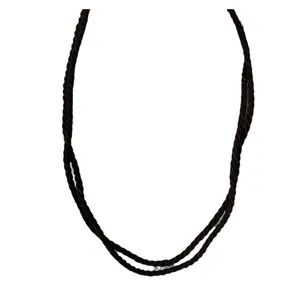 Gold Tone Good As Gold Pendant Necklace Brown Rope Convertible Premier Designs thumbnail 6