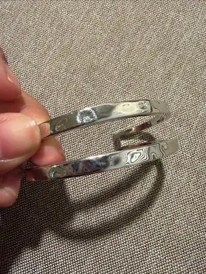Kendra Scott Hammered Silver Double Band Cuff Bracelet thumbnail 7