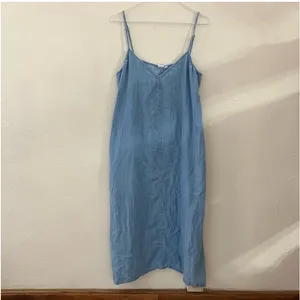 ap Cami Midi Dress in Tencel Denim Style V-Neck Dress Size: Large thumbnail 2