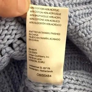 Free People Bell Song Pullover Sweater in Vintage Light Blue Small S‎ thumbnail 6