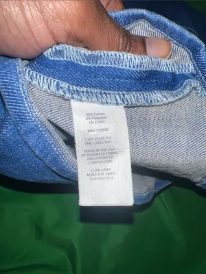 Show Me Your MuMu Blue Denim Mini Skirt with Front Hem Cutout size Small thumbnail 5