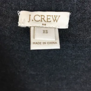 J Crew Wool Blend Dark Gray Button Up Long Sleeve Fitted Cardigan Sweater thumbnail 6