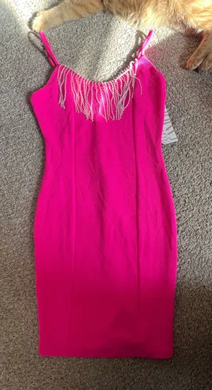 Almost Famous Pink going out dress thumbnail 1