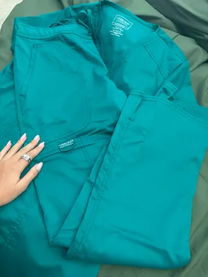Cherokee Hunter green scrub set xs thumbnail 5