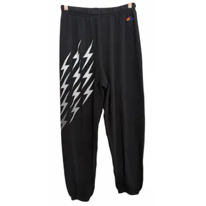 Aviator Nation Bolt Gradient Sweatpants Black/Gray Women's Size X-Large thumbnail 2