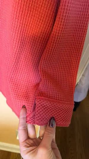 Aerie Waffle Knit Top Long Sleeve thumbnail 5