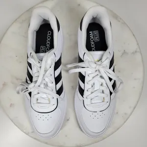 Adidas Breaknet Sleek Sneakers Womens 7 White Black 3 Stripes Athletic Shoes New thumbnail 15