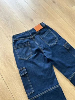 Princess Polly Dark Blue Denim Jeans thumbnail 6