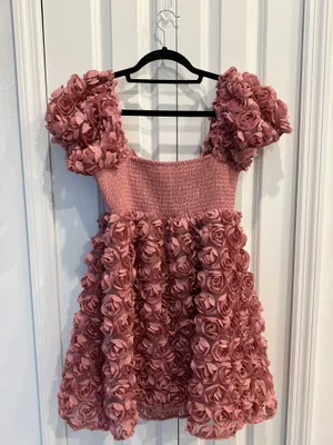 Altar’d State Krystal Rosette Textured Floral Mini Dress thumbnail 5