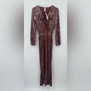 We Are HAH HOT AS HELL Revolve Jump On It Velvet Jumpsuit M NWT‎ $298 thumbnail 2