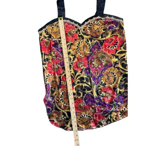 Vintage‎ 90s California Dynasty Satin Floral Slip Dress / Lingerie Nightie M thumbnail 4