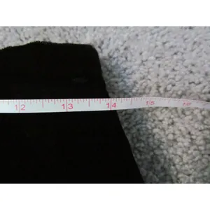 Briggs Midi Skirt Size 12 Black Vintage 90s‎ Velvet Rayon Made in USA NWT thumbnail 4