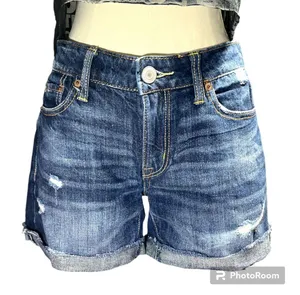 Distressed Denim Shorts thumbnail 4