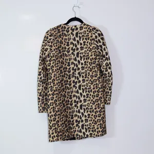 Zara Woman Cheetah Leopard Animal Print Pattern Snap Button Jacket Coat Medium thumbnail 3