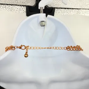 Gold Tone Rhinestone Harness Body Chain Necklace Y2K Glam Draped Festival Club thumbnail 5