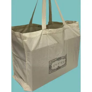 Gucci Reusable Cotton Canvas Tote Large 20x15x8 thumbnail 2