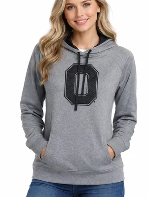 NEW Ohio State Buckeyes Hoodie SMALL Gray Scarlet & Gray Pullover Sweatshirt thumbnail 1