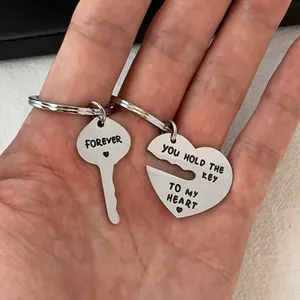 Key Love Heart Keychain Charm for Men Women Car Keychain Key Ring Bag Charm thumbnail 6