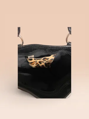 Maurizio Taiuti Leopard print bag with black patent leather thumbnail 7