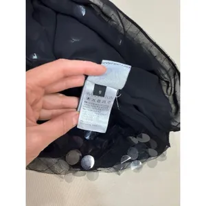 16Arlington Black Sequin Mini Dress with Spaghetti Straps Size 8 thumbnail 4