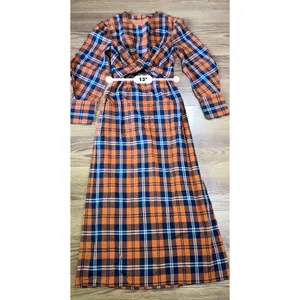 STAUD Crosshill Gingham Midi Dress Open Back Summer Dress Size Small thumbnail 3