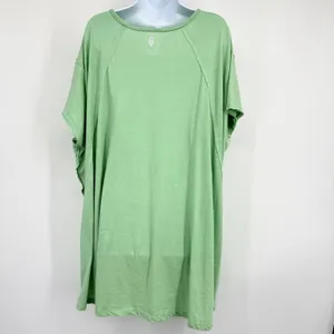 Free People Movement Keep It Casual Tunic‎ Women M Green Oversized Pockets Top thumbnail 7