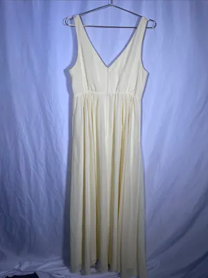 Birdy Grey Womens Chiffon Laurie Dress Butter Yellow Xl thumbnail 6