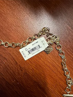 NWT Kendra Scott Jill Gold Spike Fringe Statement Collar Necklace thumbnail 2