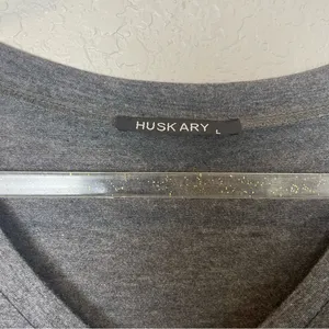 Amazon HUSK ARY Easy Charcoal Gray V-Neck Maxi Dress w/Pockets Size L thumbnail 3