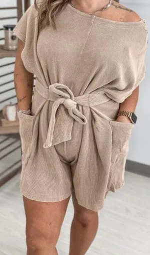 Women’s Acid Wash Romper thumbnail 1