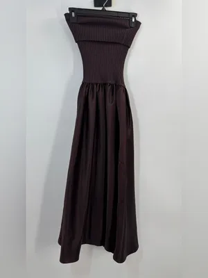 J.Crew Collection foldover mixy dress in duchesse satin thumbnail 6