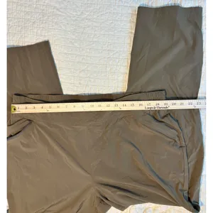 Nautile Olive Brown Athletic Pull On Zipper Ankle Pants Plus Size 1X thumbnail 3