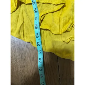 Maeve Anthropologie Women Size Large Livia Gold Ruffle Smock Pleat‎ Midi Dress thumbnail 4
