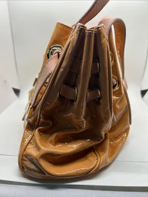 Jimmy Choo Ramona Tan Leather Metal Studded Hobo Shoulder Bag Purse 🔥🔥 thumbnail 3