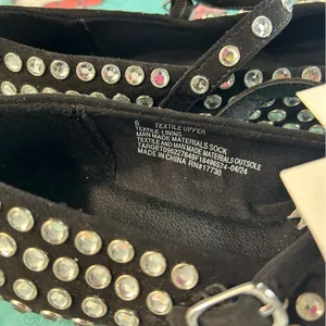 Issa Rhinestone Mary Jane Ballet Flats - A New Day Black size 6‎ thumbnail 7